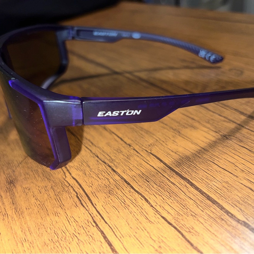 Easton Purple 27 Half-Rim Sport Shield Sunglasses W/ Cat 3 UV Blocking Lens - Picture 4 of 4